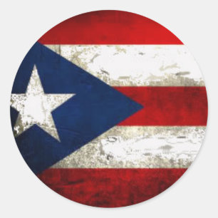 Adesivo Redondo Orgulho de Puerto Rico