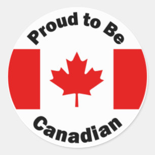 Adesivo Redondo Orgulho de ser canadense