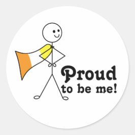 Adesivo Redondo Orgulho de ser eu, Maverique Pride, sinalizador su