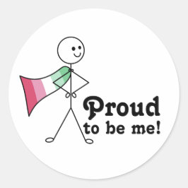 Adesivo Redondo Orgulho de ser eu super-herói do Orgulho Abrosexua
