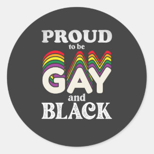 Adesivo Redondo Orgulho De Ser Orgulho LGBT Gay E Negro