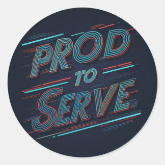 Adesivo Redondo Orgulho de servir