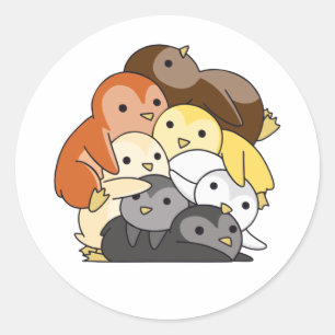 Adesivo Redondo Orgulho de Sinalizador da Irmandade do Urso Lgbtq 