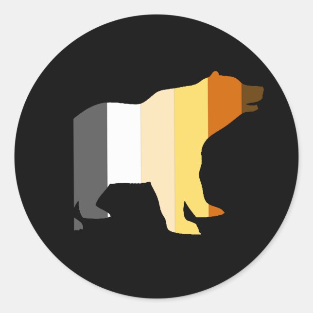 ADESIVO REDONDO ORGULHO DE URSO - (Frente)