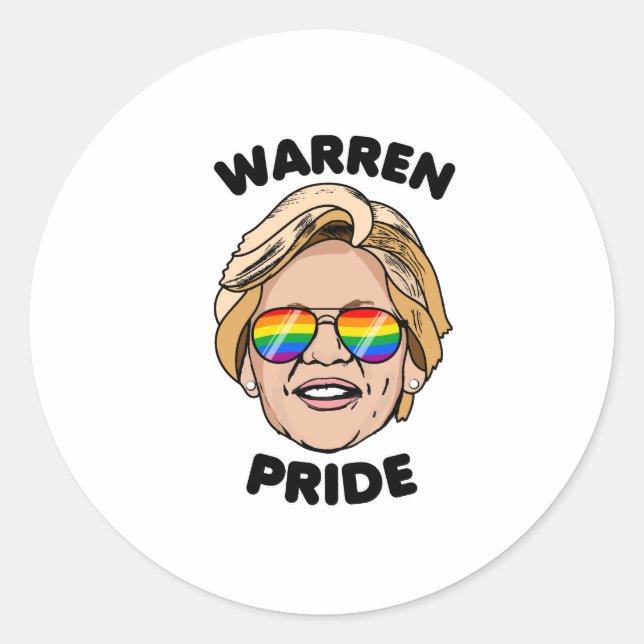 Adesivo Redondo Orgulho de Warren (Frente)
