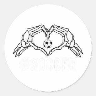 Adesivo Redondo Orgulho Desportivo do Coração do Halloween