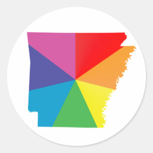 Adesivo Redondo orgulho do Kansas: inclinado: