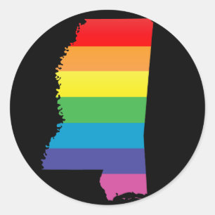 Adesivo Redondo orgulho do mississippi