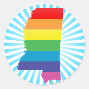 Adesivo Redondo orgulho do mississippi