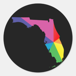 Adesivo Redondo orgulho florida.
