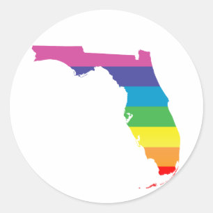 Adesivo Redondo orgulho florida.