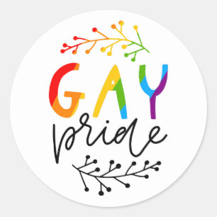 Adesivo Redondo Orgulho gay