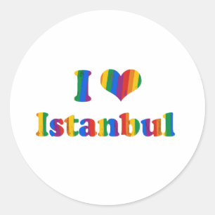 ADESIVO REDONDO ORGULHO GAY DE ISTAMBUL