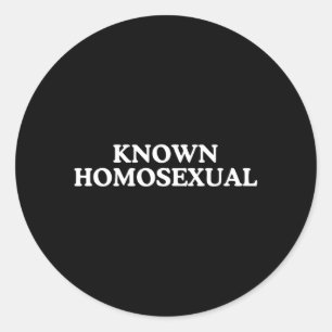 Adesivo Redondo Orgulho Gay Engraçado Conhecido Humor LGBTQIA