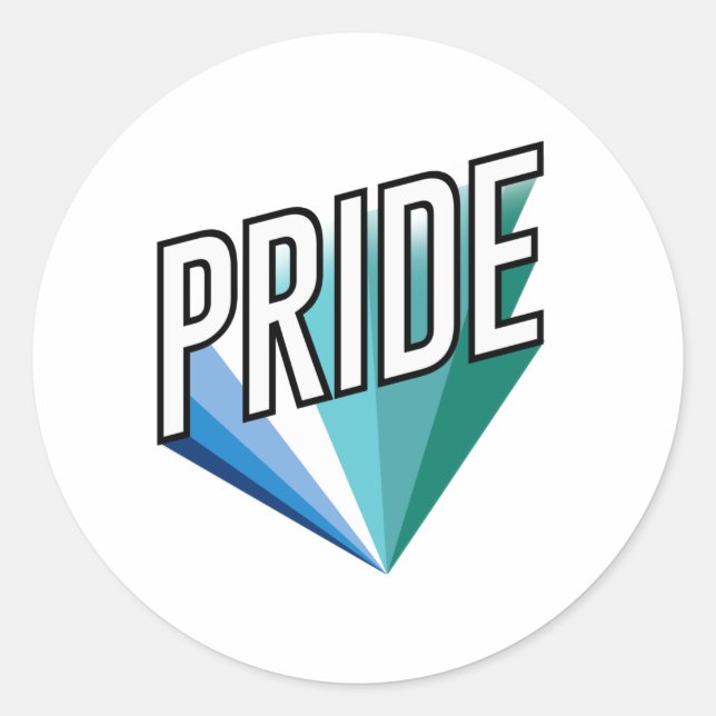 Adesivo Redondo Orgulho Gay Masculino Explode (Frente)