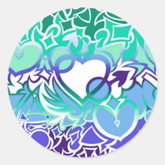 Adesivo Redondo Orgulho Gay MLM Squiggle
