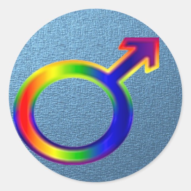 ADESIVO REDONDO ORGULHO GAY STICKER (Frente)