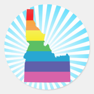 Adesivo Redondo orgulho idaho.