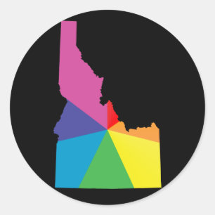 Adesivo Redondo orgulho idaho.