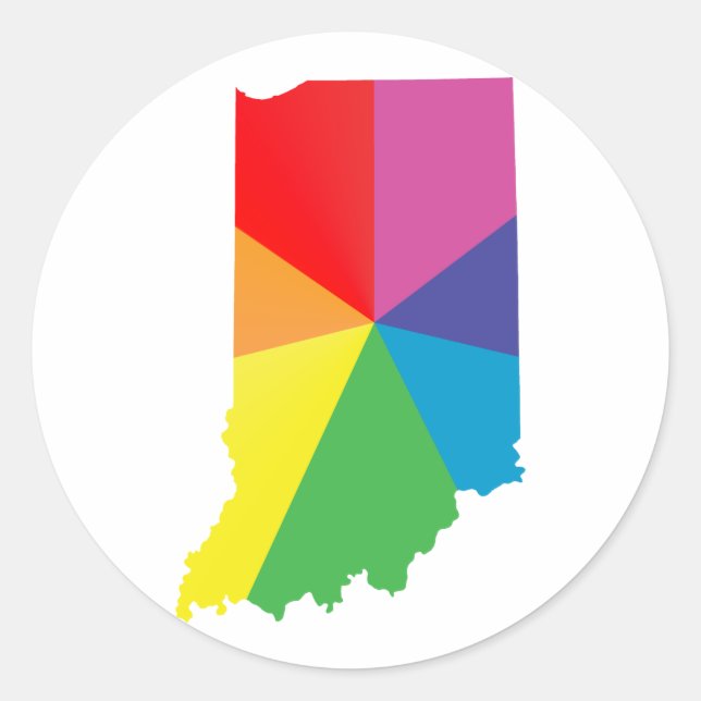 Adesivo Redondo orgulho indiana. (Frente)