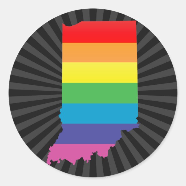 Adesivo Redondo orgulho indiana. (Frente)