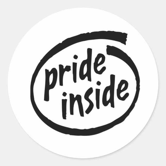 Adesivo Redondo Orgulho Interior (Frente)