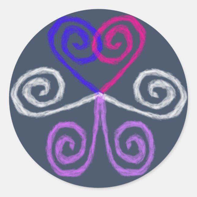 Adesivo Redondo Orgulho Intersexual (Frente)