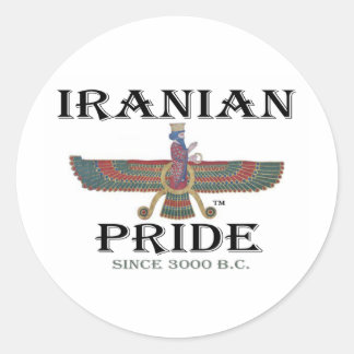 Adesivo Redondo Orgulho Iraniano
