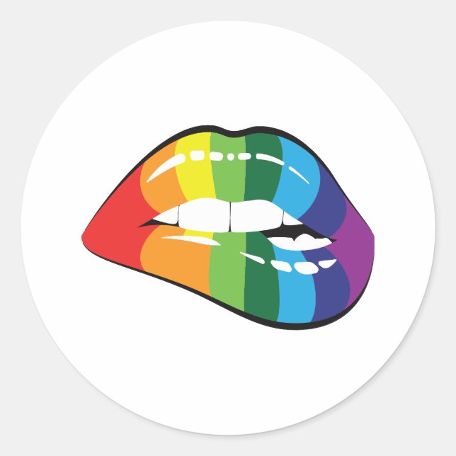 Adesivo Redondo Orgulho Kiss (Frente)