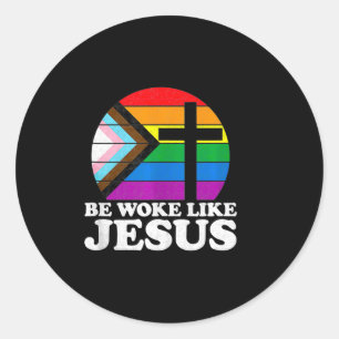Adesivo Redondo Orgulho Liberal Democrata Seja Desperto Como Jesus