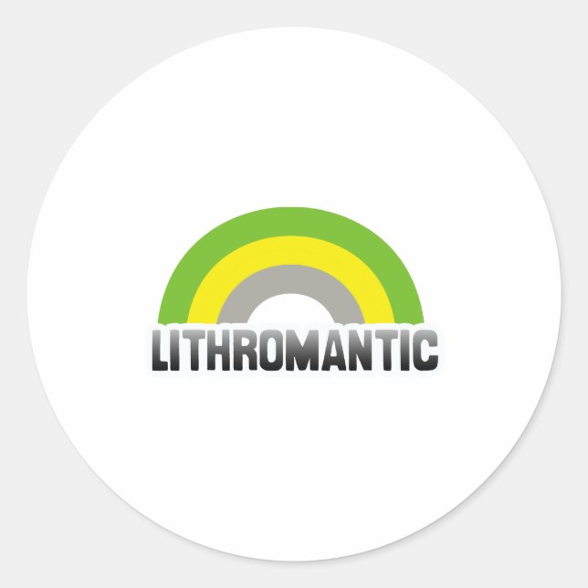 Adesivo Redondo Orgulho Litromântico (Frente)