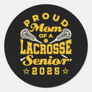 Adesivo Redondo Orgulho Mãe de um Mais velho de Lacrosse 2025 Dour