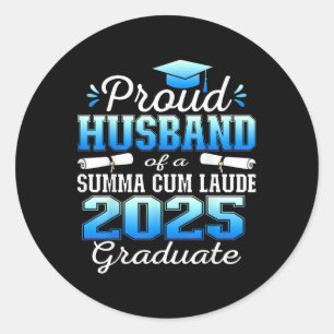 Adesivo Redondo Orgulho Marido 2025 Summa Cum Laude Cl 2025 Gradua