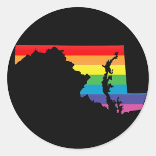 Adesivo Redondo orgulho mariland.