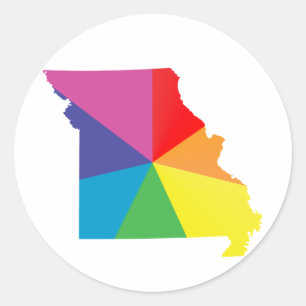 Adesivo Redondo orgulho missouri.