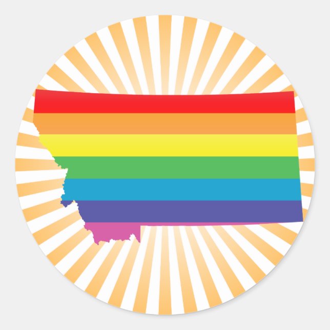 Adesivo Redondo orgulho montana. (Frente)