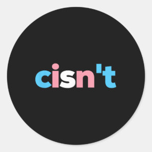 Adesivo Redondo Orgulho Transgênero Cisnt - Bandeira Trans Lgbtq -