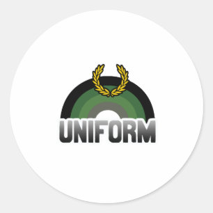 Adesivo Redondo Orgulho Uniforme
