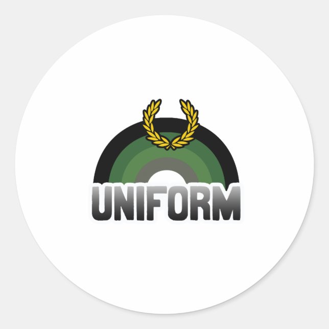 Adesivo Redondo Orgulho Uniforme (Frente)
