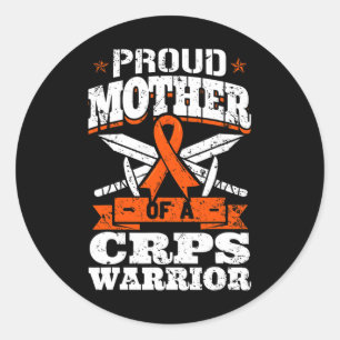 Adesivo Redondo Orgulhosa Mãe De Um Guerreiro Do Crps, O Que Faz C