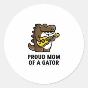 Adesivo Redondo Orgulhosa mãe de um jacaré de gator