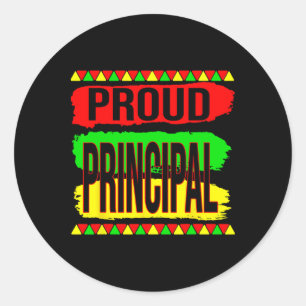 Adesivo Redondo Orgulhoso Diretor Legal Mês da História Negra Orgu
