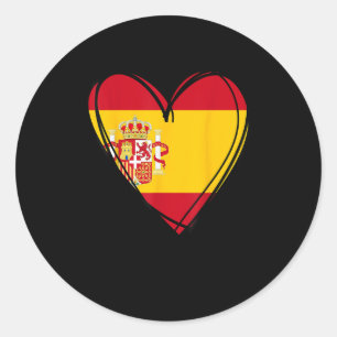 Adesivo Redondo Orgulhoso Menino Espanhol Menina Tia Pai Mãe Espan