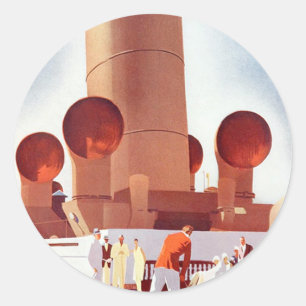 Adesivo Redondo Orient Cruises Big Funnel