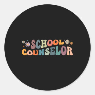 Adesivo Redondo Orientador Escolar Groovy Aconselhamento Saúde Men