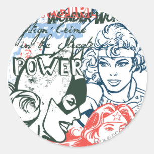 Adesivo Redondo Originais DC - Espaçados