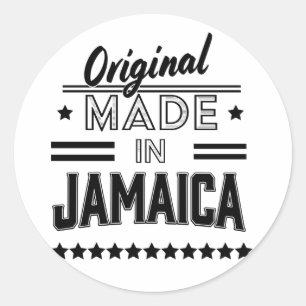 Adesivo Redondo Original feito na Jamaica