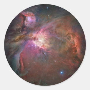 Adesivo Redondo Orion Nebula Hubble telescope space universe cosmo
