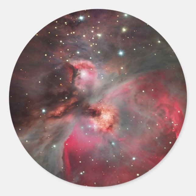 Adesivo Redondo Orion Nebula Stickers (Frente)