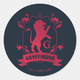 Adesivo Redondo Ornamentado GRYFFINDOR™ House Crest